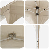 Pop-up Party Tent 575 x 288 x 245 cm Cream Oxford Fabric 42019878