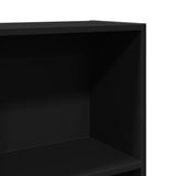 Bookcase Black 60x24x143 cm Engineered Wood 857813