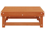 Garden Footrest Solid Pine Wood Wax Brown 61 x 60.5 x 30 cm 865461