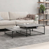 Nesting Coffee Tables 2 pcs Grey Sonoma Engineered Wood 832821