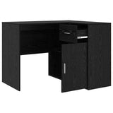 Corner Desk with Drawer Black Oak 102 x 88 x 75 cm 3337274