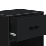 ZNTS Bedside Cabinets 2 pcs Black 40x31x50 cm Engineered Wood 848685