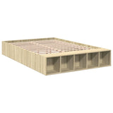 Bed Frame without Mattress Sonoma Oak 140x190 cm 3280582