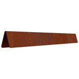 Lawn Edging 450 x 20 cm Weathering Steel Rusty 868032