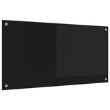 Kitchen Backsplash Black 100 x 50 cm Tempered Glass 42018042