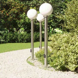 Bollard Lights with Outlet 3 pcs 120 cm Stainless Steel IP44 4006106