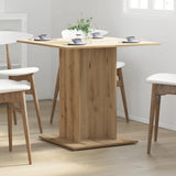 Dining Table Artisan Oak 80x80x75 cm Engineered Wood 855811
