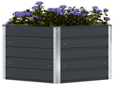 Planter Anthracite 129 x 129 x75 cm Steel 42018181