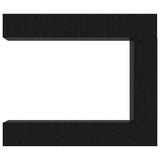 TV Cabinet Set Wall-mounted 5 pcs Black Oak Engineered Wood 3332529