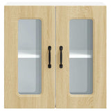 Kitchen Wall Cabinet with Glass Door Kalmar Sonoma Oak Engineered Wood 853670