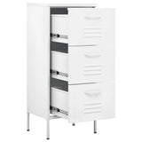 Storage Cabinet White 42.5x35x101.5 cm Steel 336188