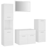 Bathroom Furniture Set White Engineered Wood 3070910