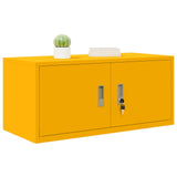 Storage Cabinet Mustard Yellow 90 x 40 x 40 cm Steel 891631