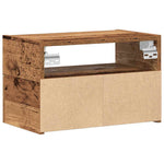 ZNTS Wall-mounted Bedside Cabinets 2 pcs Old Wood 45x26x28.5 cm 858611