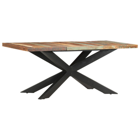 ZNTS Dining Table 180x90x76 cm Solid Reclaimed Wood 285966