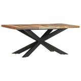 Dining Table Varied wood colours and black legs Reclaimed wood 285966