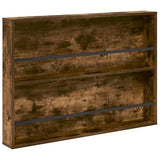 Magazine Rack 2 pcs Smoked Oak 100 x 12 x 70 cm Engineered Wood 890857