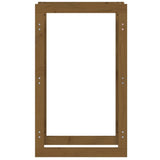 Firewood Rack Honey Brown 60x25x100 cm Solid Wood Pine 822415