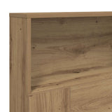 Headboard Cabinet Artisian Oak 200x19x103.5 cm Engineered Wood 856875