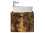 Wall-Mounted Sink Vanity Smoked Oak 49.5 x 44.5 x 65 cm 890298