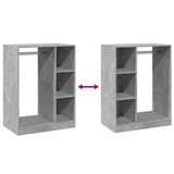 Wardrobe Concrete Grey 77x48x102 cm Engineered Wood 840810