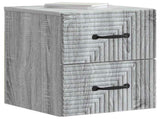 Wall-Mounted Bedside Cabinet Grey Sonoma 34.5 x 33 x 40 cm 898647