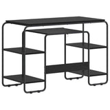 Desk with Storage Black Oak 113.5 x 52 x 75.5 cm 8008032