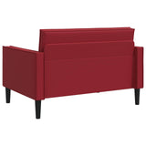 XXL Armchair Burgundy Faux Leather 42043533