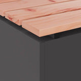 Garden Bench Black 80 x 40 x43 cm Steel 874898