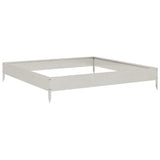 Garden Raised Bed 100x100x18.5 cm Stainless Steel 851014