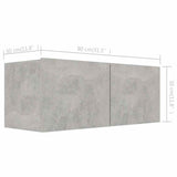 6 Piece TV Cabinet Set Concrete Grey Engineered Wood 3079148