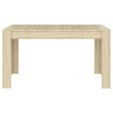 ZNTS Dining Table Sonoma Oak 140x74.5x76 cm Engineered Wood 804205