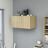Wall Mounted Cabinet Sonoma Oak 80x39x40 cm Engineered Wood 802798