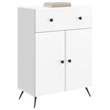 Sideboard High Gloss White 66 x 34.5 x 90 cm Engineered Wood 895559