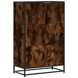 Highboard Smoked Oak 68x35x106.5 cm Engineered Wood and Metal 849071
