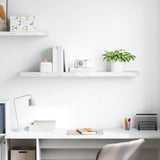 Wall Shelf White Marble 120 x 23.5 x 4 cm Engineered Wood 42019977
