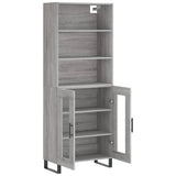 Highboard Grey Sonoma 69.5x34x180 cm Engineered Wood 3189347