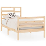 Bed Frame without Mattress Solid Wood 75x190 cm Small Single 3105820