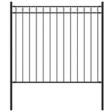 Garden Fence ASSEN Steel 1.7x0.8 m Black 146312