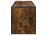 Electric Fireplace Smoked Oak 155 x 30 x 44 cm Engineered wood 8021019