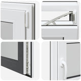 Basement Window "RISOR" 100x50 cm Tilt&Turn DIN Right Anthracite 4108406