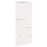Barn Door White 90 x 2.5 x 208 cm Solid Pine Wood 870408