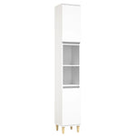 ZNTS 3 Piece Bathroom Cabinet Set White Engineered Wood 3185535