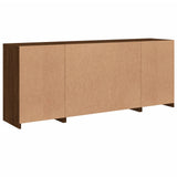 Sideboard with LED Lights Brown Oak 163x37x67 cm 3209078