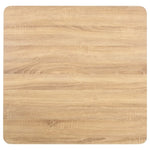 Bistro Table Light Brown 80X80 cm MDF 286432