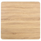 Bistro Table Light brown MDF 80 cm x 80 cm x 75 cm Pedestal base 286432