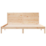 Extra Long Bed Frame without Mattress 200x210 cm Solid Wood 3309277