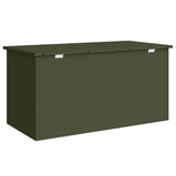 Outdoor Storage Box Olive Green 100 x 50.5 x 50 cm Steel 874563