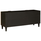 TV Cabinet Black and Gold 105 x 33 x 46 cm Engineered wood 4017842