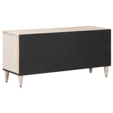 TV Cabinet with Shelf White 100 x 33.5 x 46 cm Solid Mango Wood 4018384